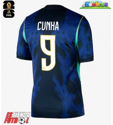Brasil Matheus Cunha #9 Segunda Equipación Mundial 2026 Manga Corta Brasil Matheus Cunha #9 Segunda Equipación Mundial 2026 Manga Corta
